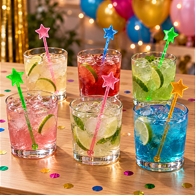 Mexedor de Drink Estrela 18,5cm – 6 Unidades