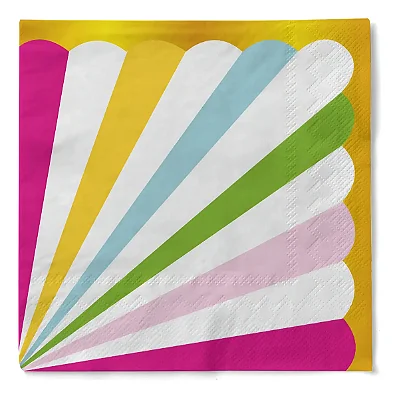 Guardanapo de Papel Listrado Festa Circo 33x33cm – 20 Unidades