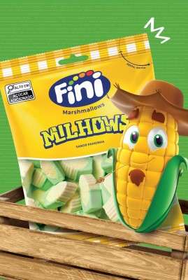 Marshmallow Milhows Pamonha Fini 200g (110 unidades)
