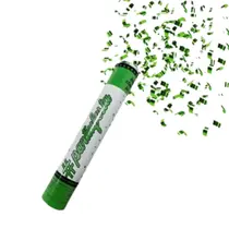 Lança Confetes Metalizados Verde – Alcance de até 8 metros