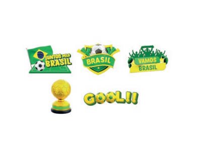 Painel Decorativo Copa do Mundo – Kit com 5 Peças