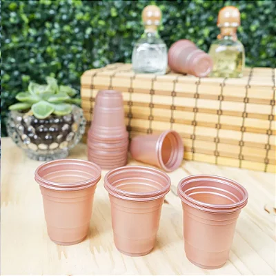 Copo para Docinho PS 60ml Rose Gold – Copinho Descartável para Doces e Doses 20 Unidades