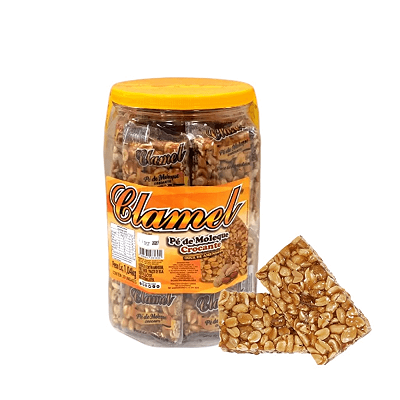 Pote Pé de Moleque Crocante 1,02kg (20 Unidades) – Sabor Tradicional Clamel