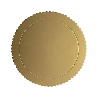 Cake Board Redondo 35cm Dourado SilverChef