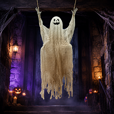 Fantasma Pendente Halloween Decorativo 1,20 Metros