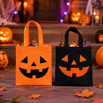 Sacola Halloween Sortida em TNT 24 x 22cm - 1 Unidade