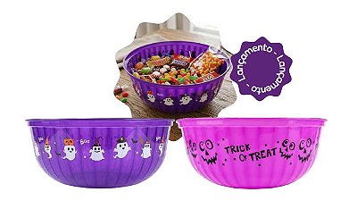 Tigela Halloween – Travessa para Docinhos Sortida (29,7x12cm)