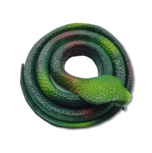 Cobra de Brinquedo Redonda Realista em Borracha