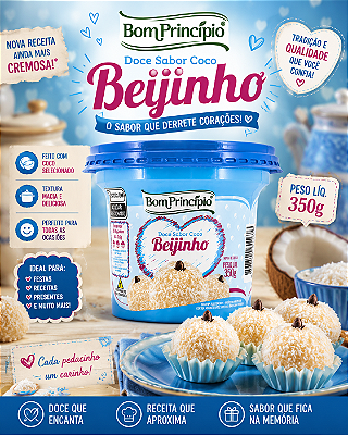 Doce Sabor Coco Beijinho 350g Bom Principio