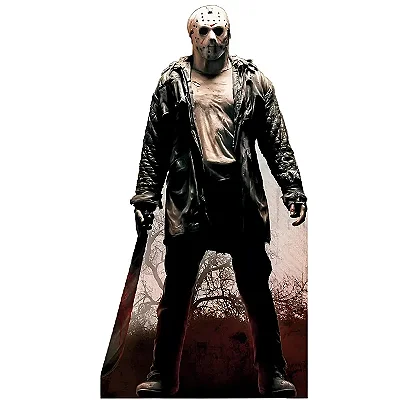 Totem Decorativo de Halloween - Jason Sexta-feira 13 - 178x93cm