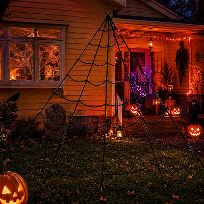 Teia Decorativa Yard Web Halloween 5 m x 4,8 Metros