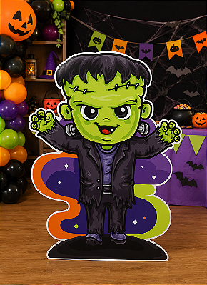 Totem Monstrinho Halloween Infantil em Papel Cartão Rígido – 96x69cm