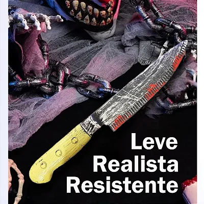 Faca Sangrenta de Plástico para Halloween e Fantasias – 30cm
