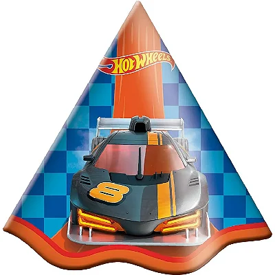 Chapéu de Festa Hot Wheels - 8 Unidades