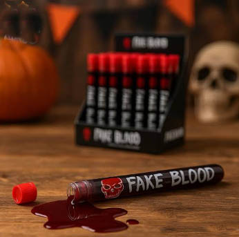 Sangue Artificial Halloween em Tubo 15ml – Maquiagem e Efeito de Terror
