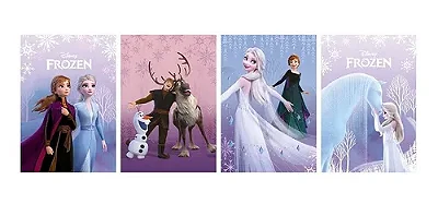 Cartaz Decorativo Festa Frozen 25cm x 35cm (Cada Cartaz) - 4 Unidades