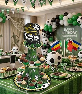 Suporte Para Doces Futebol 44x29cm – Decoração de Festa Infantil