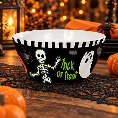Bowl de Melamina Halloween Trick Or Treat 15cm
