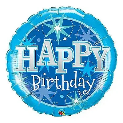 Balão De Festa 45cm Happy Birthday - Flutua com Gás Hélio