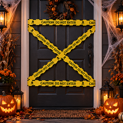 Fita Decorativa Halloween “Caution Do Not Enter” – 9 Metros