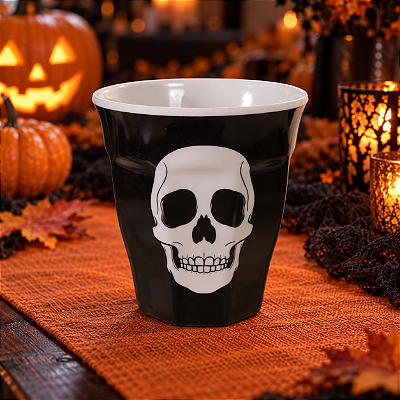 Copo de Melamina Caveira Halloween 330 ml