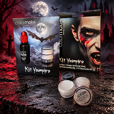 Kit Vampiro Efeitos Especiais - Colormake Profissional