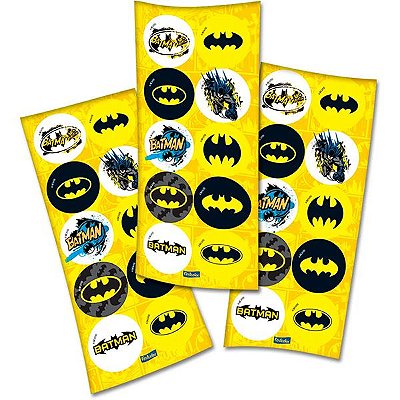 Adesivo Decorativo Batman - 3 cartelas