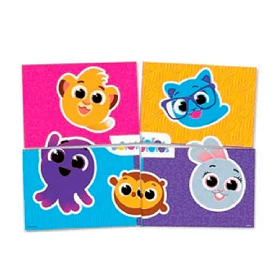 Painel Decorativo 4 Lâminas Festa Bolofofos - 1,20x90cm