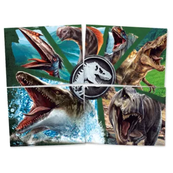 Painel Decorativo Festa 4 Lâminas Jurassic World – 90cm x 64cm