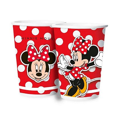 Copo de Papel Festa Minnie 200ml - 8 unidades