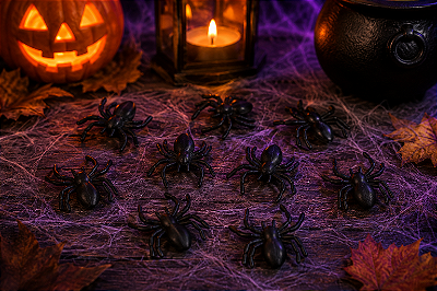 Mini Aranhas Halloween - 10 Unidades