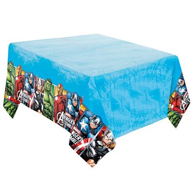 Toalha de Mesa Principal em Papel Festa Vingadores - 220cm x 120cm