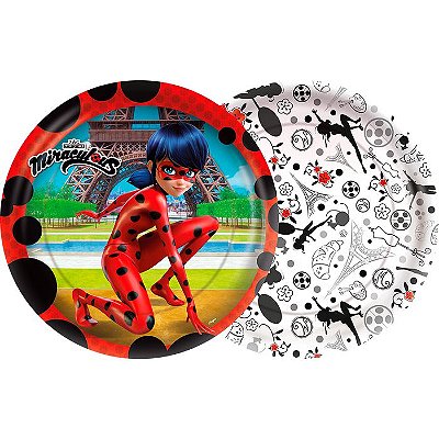 Decoração de Mesa Miraculous Ladybug - 6 unidades - Alegra Festa