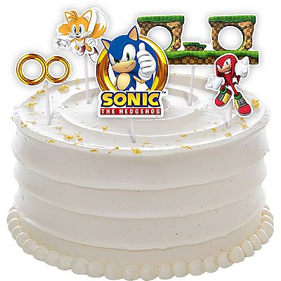 Topo de Bolo Sonic