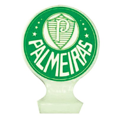 Vela Plana de Aniversário Festa Palmeiras 8CM