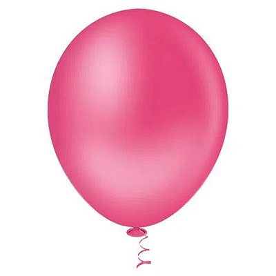 Balão Bexiga Pink - Tamanho 7 Polegadas  (18cm) - 50 unidades