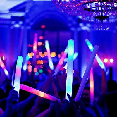 Bastão Espuma com LED - 1 Unidade