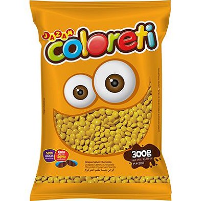 Confeito Chocolate Coloreti Amarelo - 300g