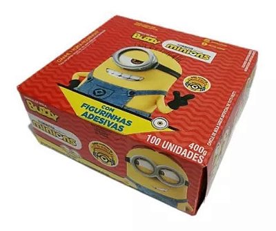 Chicletes Minions Tutti Frutti 400 Gramas - 100 Unidades