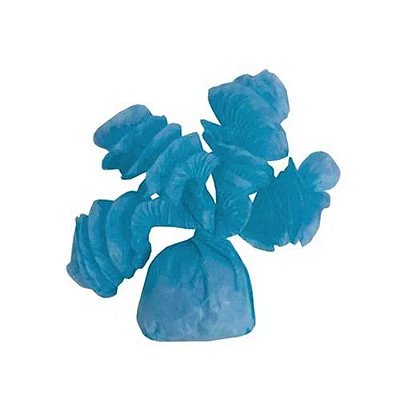 Papel de Bala Rococó Azul Claro 8cm x 35 cm - 40 unidades