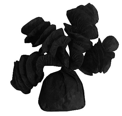 Papel de Bala Rococó Preto 8cm x 35 cm - 40 unidades