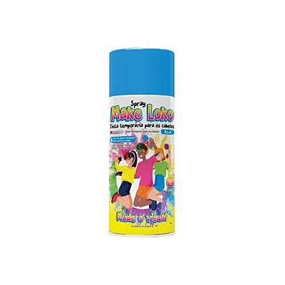 Tinta Spray Temporária Para Cabelo Azul - 120 ml