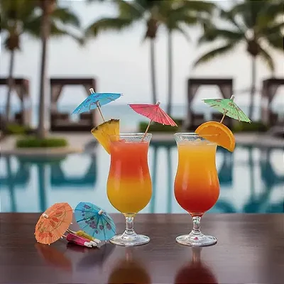 Palito Guarda Chuva Mini P/ Drinks e Coquetéis 10cm - 12 Unidades