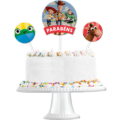 Kit Topo de Bolo Toy Story – 3 Peças