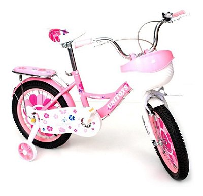 Bicicleta Princess Aro 14 Rosa Infantil - Unitoys