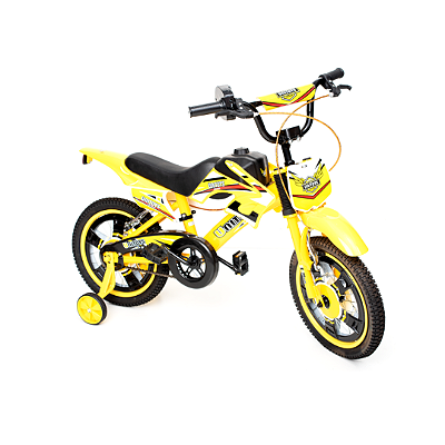 Bicicleta Infantil Aro 16 Moto Bike C/ Rodinha Menino - Glumi