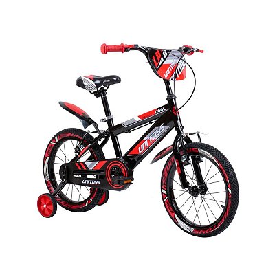 Bike Menino Aro 16 Infantil Aventura 4 - 8 anos Vermelha Azul