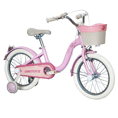 Bicicleta Infantil Modelo Retro Aro 16 Com Rodinhas e Cestinha