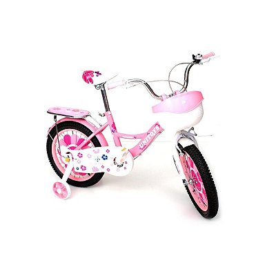 Bicicleta Infantil Rosa Princesa Aro 16 Menina