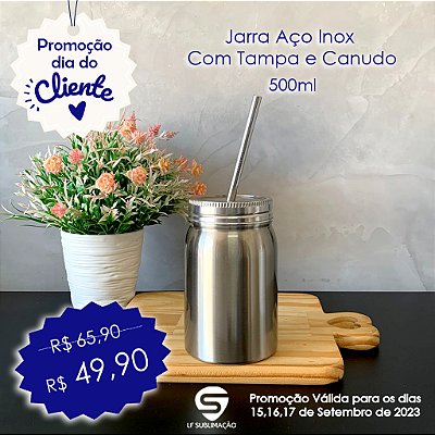 Copo Térmico para Laser Aço Inox com Tampa Acrílica Rosa Chiclete Fosco -  350ml - socd-mob